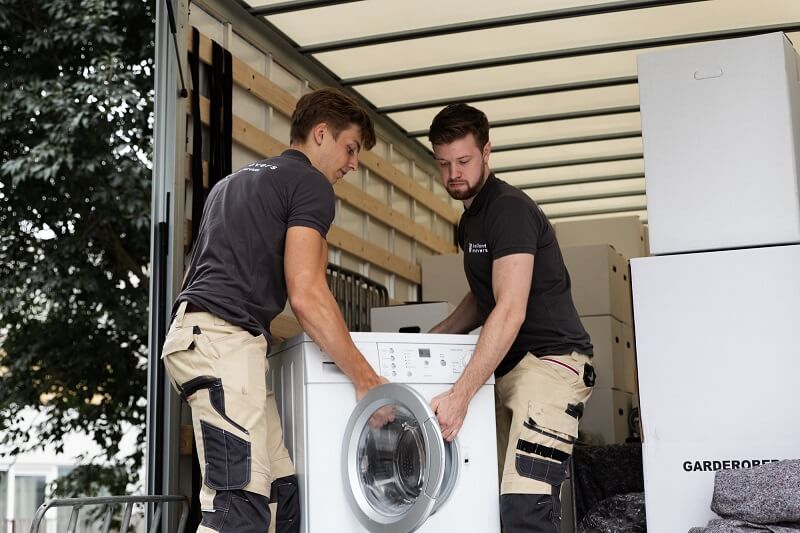 wasmachine verhuizen en uitladen